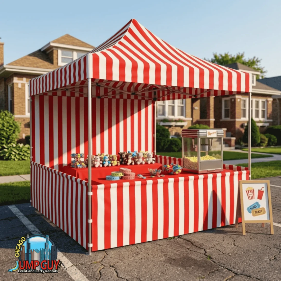 Carnival Tent Booth rental for Bartlett IL events in ZIP code 60103