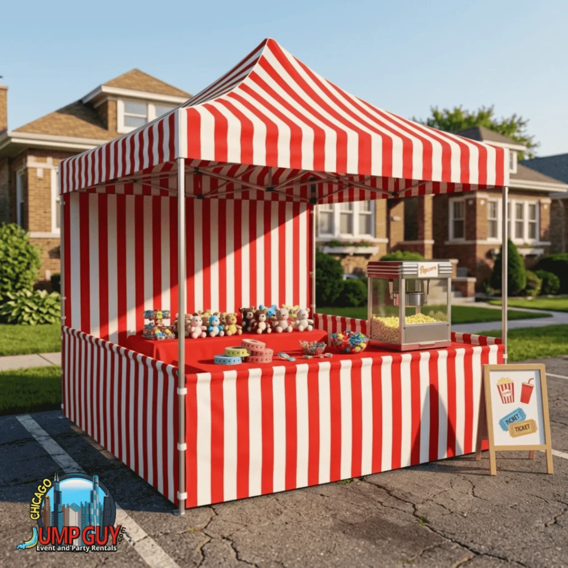 Carnival Tent Booth rental for Bartlett IL events in ZIP code 60103