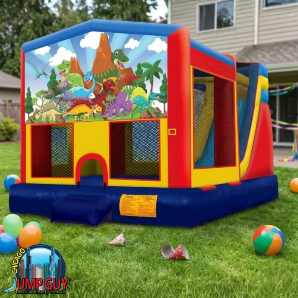 Dinosaur Bounce House rental for Bartlett IL events in ZIP code 60103