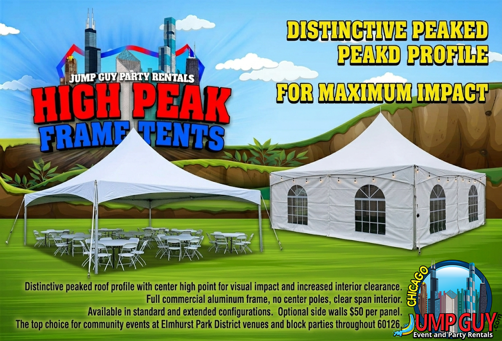 High Peak Frame Tent Grid rental for Bartlett IL events in ZIP code 60103