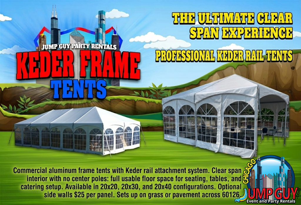 Keder Frame Tent Grid rental for Bartlett IL events in ZIP code 60103
