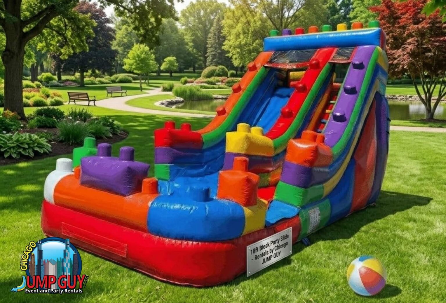 Single Lane Water Slide Backyard rental for Bartlett IL events in ZIP code 60103